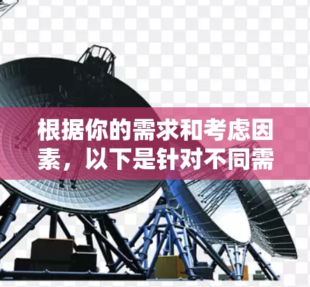根据你的需求和考虑因素,以下是针对不同需求的推荐 根据你的需求和考虑因素,以下是针对不同需求的推荐