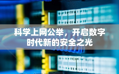 科学上网公举,开启数字时代新的安全之光 科学上网公举,开启数字时代新的安全之光