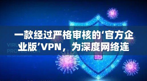 一款经过严格审核的‘官方企业版’VPN，为深度网络连接打开新门