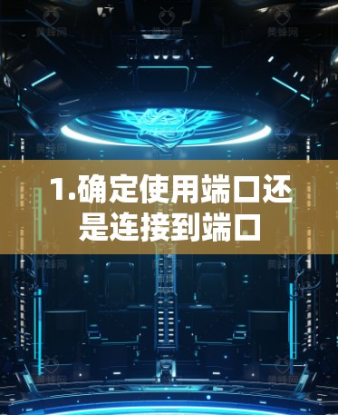 1.确定使用端口还是连接到端口