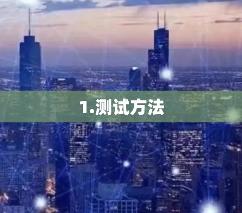 1.测试方法 1.测试方法