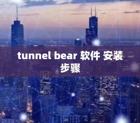 tunnel bear 软件 安装步骤