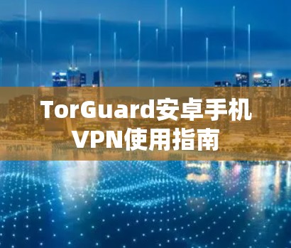 TorGuard安卓手机VPN使用指南
