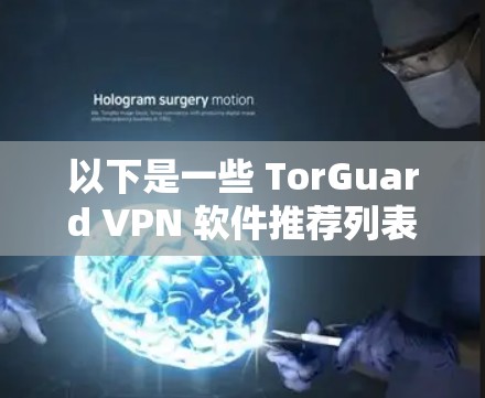 以下是一些 TorGuard VPN 软件推荐列表，供你参考