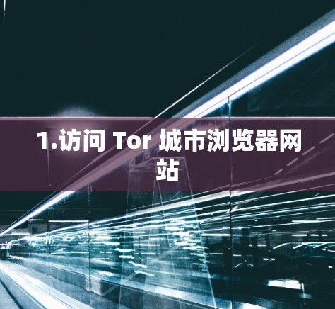 1.访问 Tor 城市浏览器网站 1.访问 Tor 城市浏览器网站