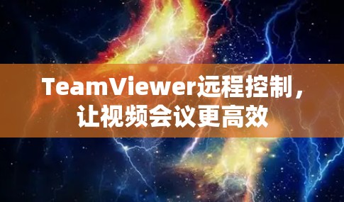 TeamViewer远程控制,让视频会议更高效 TeamViewer远程控制,让视频会议更高效