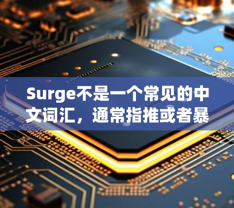 Surge不是一个常见的中文词汇,通常指推或者暴,可能有多种解释 Surge不是一个常见的中文词汇,通常指推或者暴,可能有多种解释