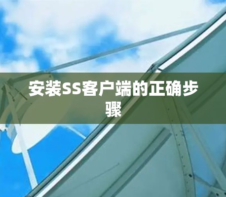 安装SS客户端的正确步骤 安装SS客户端的正确步骤