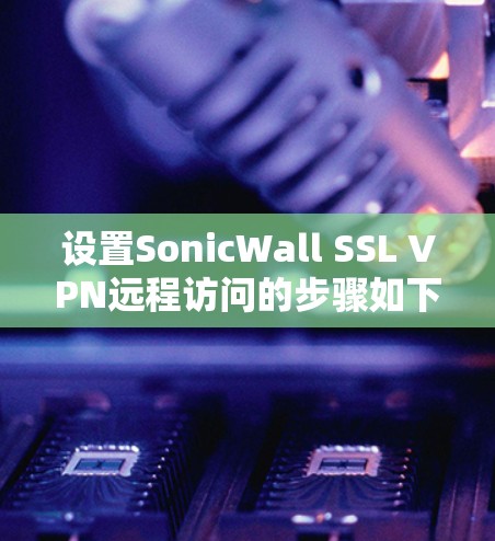 设置SonicWall SSL VPN远程访问的步骤如下