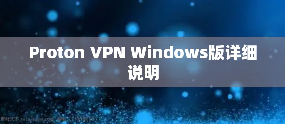 Proton VPN Windows版详细说明