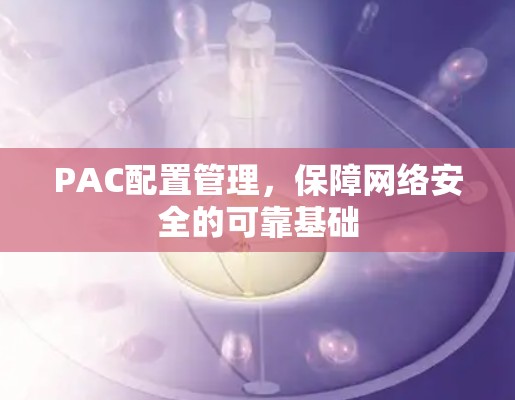 PAC配置管理，保障网络安全的可靠基础