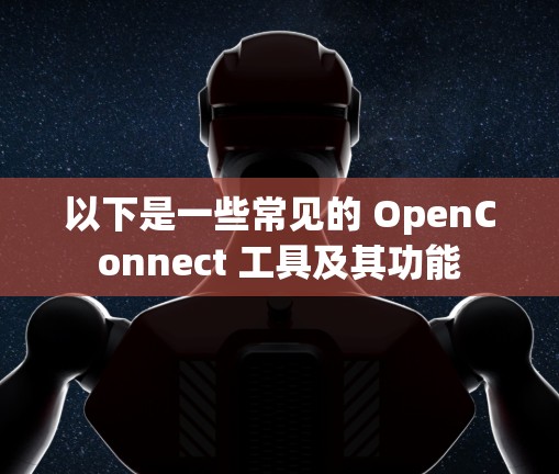 以下是一些常见的 OpenConnect 工具及其功能